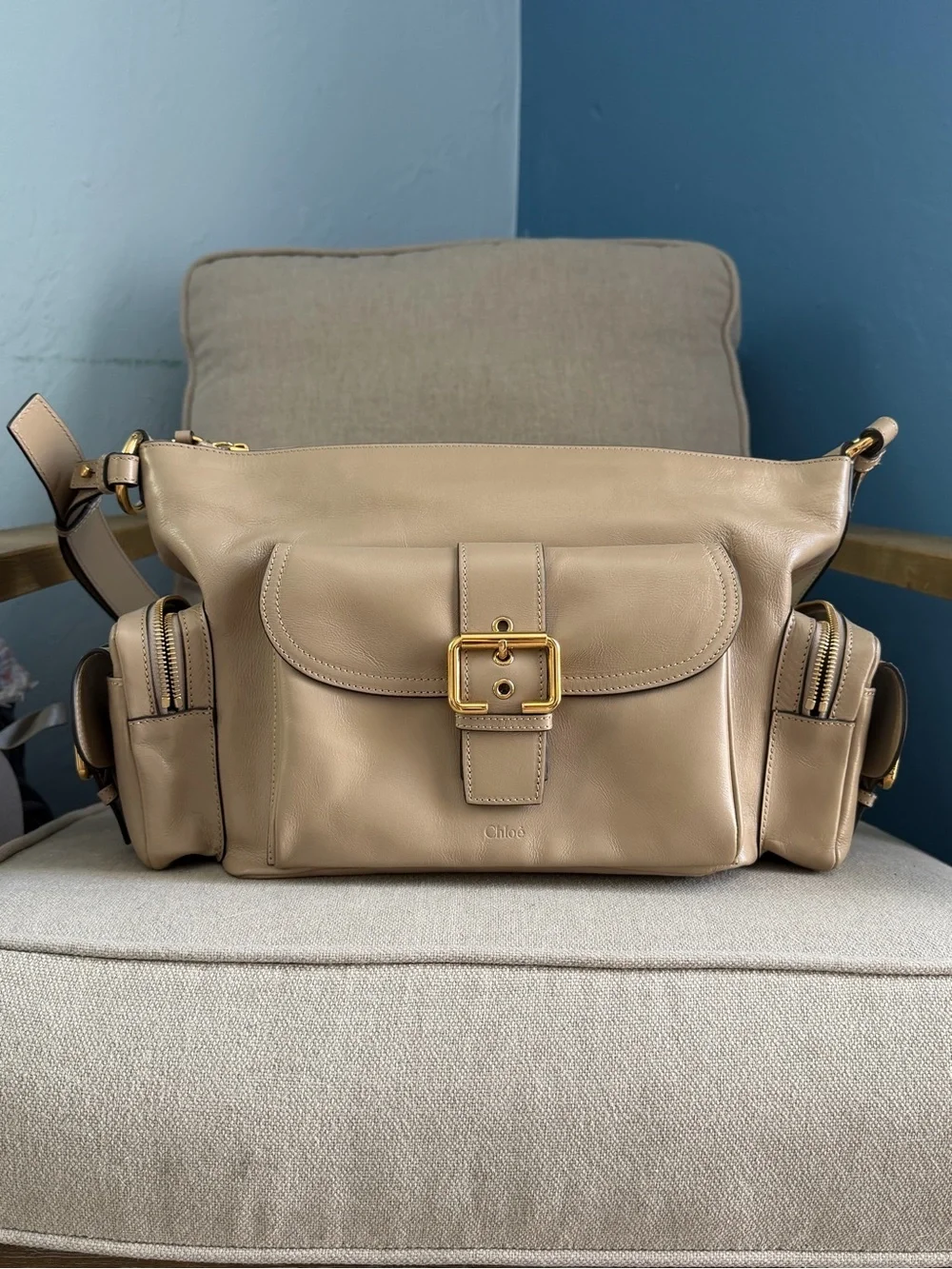 Chloe Camera Bag, Boyish Brown Calfskin